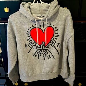 Keith Haring cropped sweatshirt size M